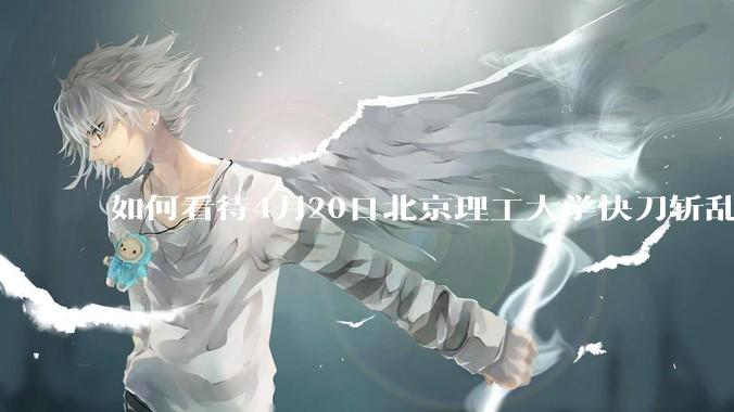 如何看待4月20日北京理工大学快刀斩乱麻处理“宫琳***”的做法？